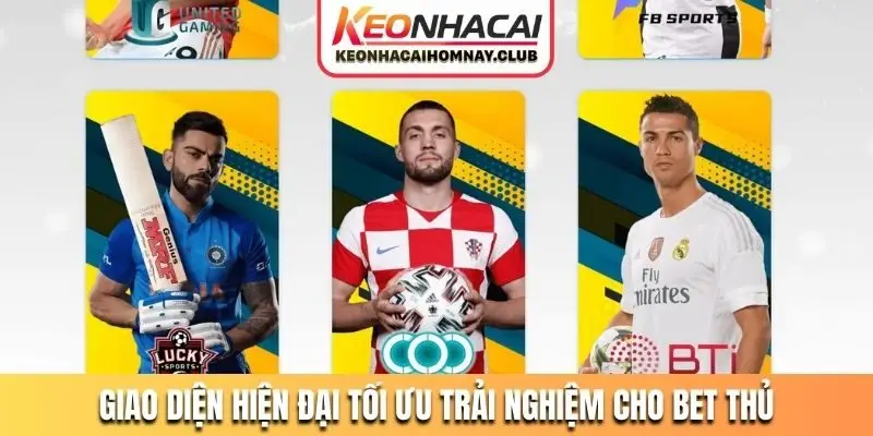 Giao diện hiện đại tối ưu trải nghiệm cho bet thủ