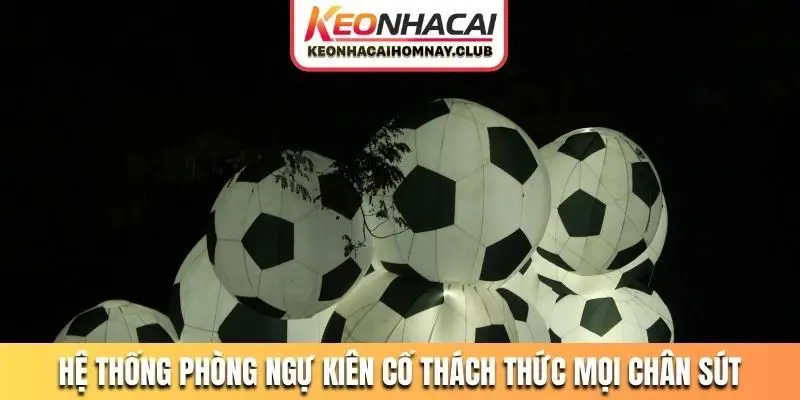 Hệ thống phòng ngự kiên cố thách thức mọi chân sút