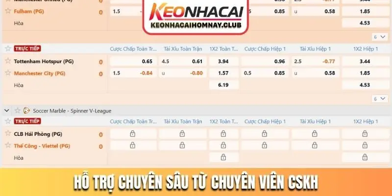 Hỗ trợ chuyên sâu từ chuyên viên CSKH